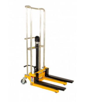 MS4-15 TRANSPALET CU CATARG SI CU PLATFORMA, CAPACITATE 400 KG, INALTIME DE RIDICARE 1.500 MM, FURCI REGLABILE PE LATIME