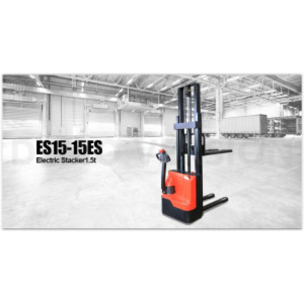 ES15-E3000, STIVUITOR ELECTRIC REDDOT, CAPACITATE 1.500KG, INALTIME DE RIDICARE 3.000 MM