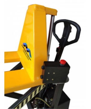 TIF-A, TRANSPALET ELECTRIC INALT, TIP FOARFECA, CU REGLAJ AUTOMAT AL INALTIMII