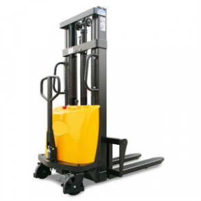 SSER2025, STIVUITOR SEMI-ELECTRIC CU PICIOARE REGLABILE EXTERIOARE PALETULUI, CAPACITATE 2.000 KG, INALTIME RIDICARE 2.500 MM