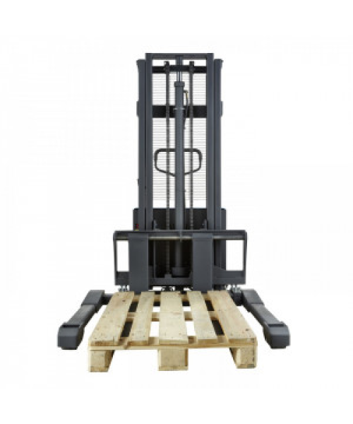 SSER2025, STIVUITOR SEMI-ELECTRIC CU PICIOARE REGLABILE EXTERIOARE PALETULUI, CAPACITATE 2.000 KG, INALTIME RIDICARE 2.500 MM