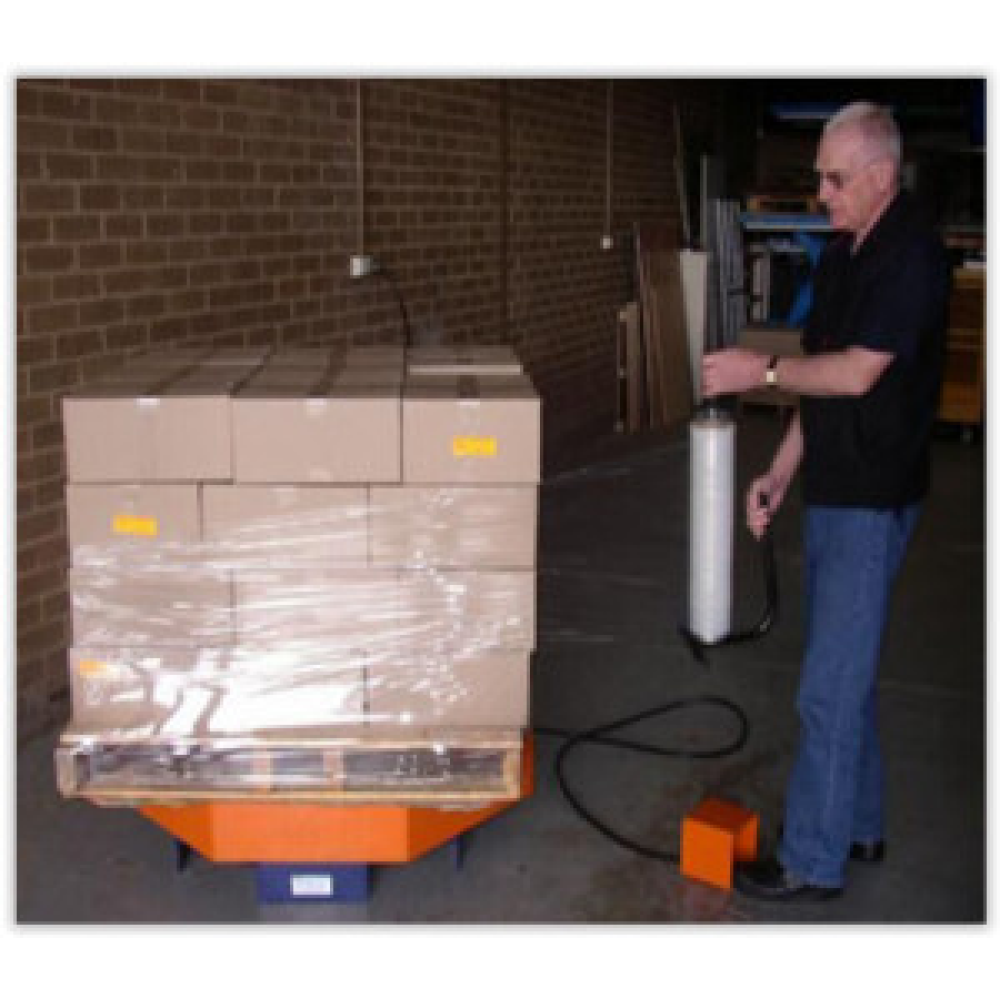 PR1000, PLATFORMA ROTATIVA, PENTRU AMBALARE MARFA, ACTIONATA ELECTRIC, SARCINA 1000 KG