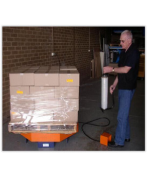 PR1000, PLATFORMA ROTATIVA, PENTRU AMBALARE MARFA, ACTIONATA ELECTRIC, SARCINA 1000 KG