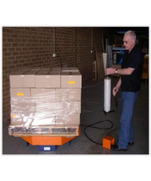 PR2000, PLATFORMA ROTATIVA, PENTRU AMBALARE MARFA, ACTIONATA ELECTRIC, SARCINA 2000 KG