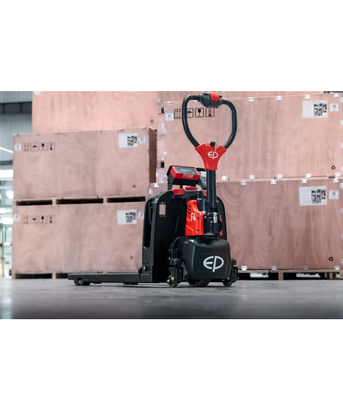 F4_RAVAS, TRANSPALET ELECTRIC CU CANTAR, CAPACITATE 1500 KG, ACUMULATOR LI-ION