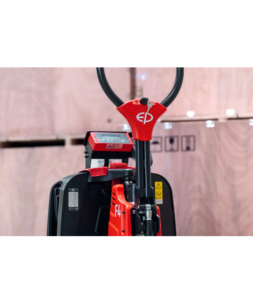 F4_RAVAS, TRANSPALET ELECTRIC CU CANTAR, CAPACITATE 1500 KG, ACUMULATOR LI-ION