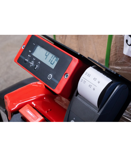 F4_RAVAS, TRANSPALET ELECTRIC CU CANTAR, CAPACITATE 1500 KG, ACUMULATOR LI-ION