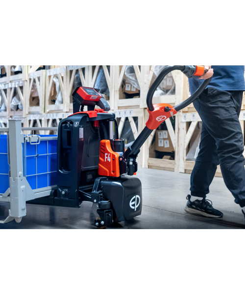 F4_RAVAS, TRANSPALET ELECTRIC CU CANTAR, CAPACITATE 1500 KG, ACUMULATOR LI-ION