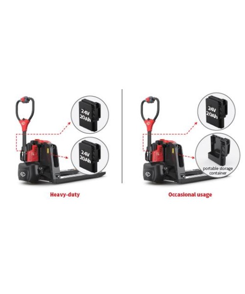 F4, TRANSPALET ELECTRIC 1500 KG, ACUMULATOR LI-ION