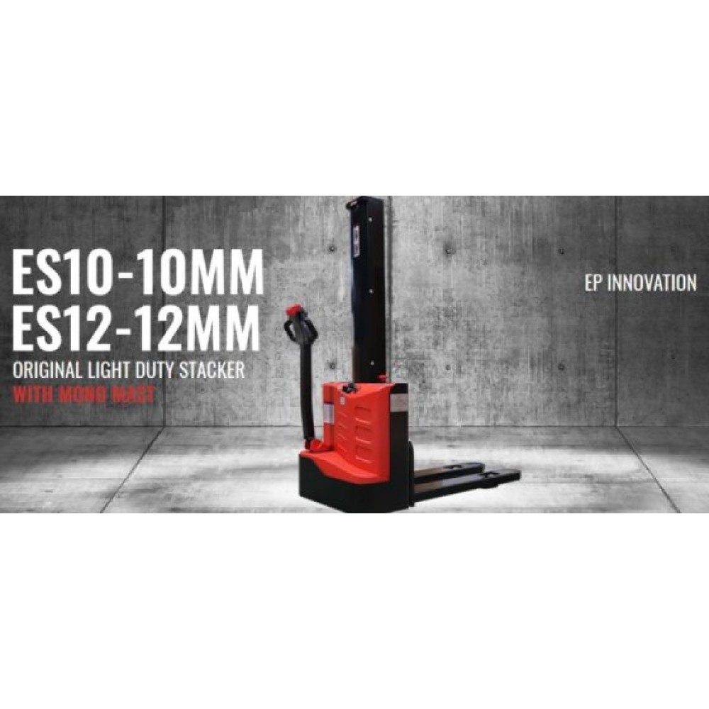  TRANSPALET ELECTRIC CU MONOCATARG, CU RIDICARE LIBERA, SARCINA MAXIMA 1200 KG, INALTIME DE RIDICARE 1600 MM, ES12-12MM