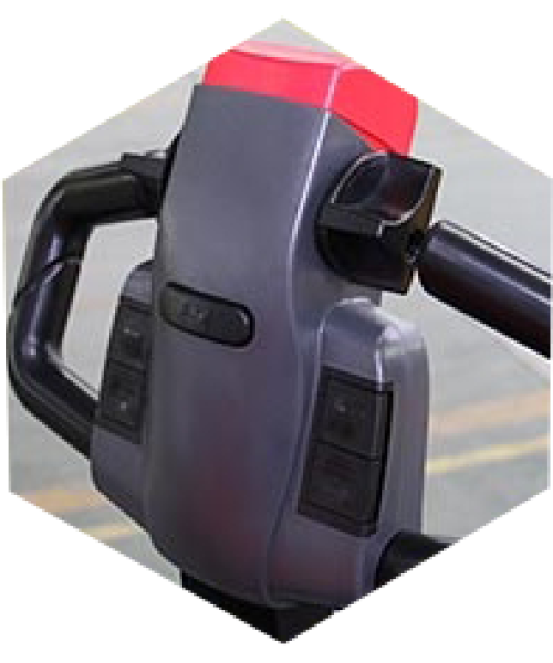  TRANSPALET ELECTRIC CU MONOCATARG, CU RIDICARE LIBERA, SARCINA MAXIMA 1200 KG, INALTIME DE RIDICARE 1600 MM, ES12-12MM