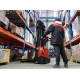 EST 122 - 3000, TRANSPALET ELECTRIC CU CATARG MARCA "EP EQUIPMENT", INALTIME DE RIDICARE 3.000 MM, SARCINA MAX 1.200 KG