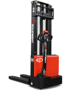 EST 122 - 2500, TRANSPALET ELECTRIC CU CATARG MARCA "EP EQUIPMENT", INALTIME DE RIDICARE 2.500 MM, SARCINA MAX 1.200 KG