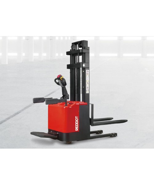 RS15-E 3000, TRANSPALET CU PLATFORMA (RIDER), CAPACITATE 1.500 KG, INALTIME DE RIDICARE 3.000 MM