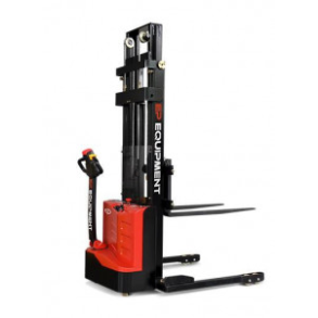 TRANSPALET INDUSTRIAL ELECTRIC CU CATARG, SARCINA 1200 KG, INALTIME DE RIDICARE 3000MM, PICIOARE EXTERIOARE PALETULUI, FURCI TIP STIVUITOR REGLABILE, ES12-25DM-3000