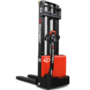 EST122 - 2500, TRANSPALET ELECTRIC CU CATARG MARCA "EP", INALTIME DE RIDICARE 2.500 MM, SARCINA MAX 1.200 KG