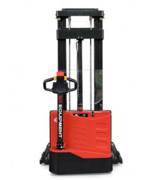TRANSPALET INDUSTRIAL ELECTRIC CU CATARG, SARCINA 1200 KG, INALTIME DE RIDICARE 3000MM, PICIOARE EXTERIOARE PALETULUI, FURCI TIP STIVUITOR REGLABILE, ES12-25DM-3000