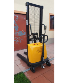 BDA2016-SH, Transpalet cu catarg semi-electric, sarcina 2000 kg, inaltime de ridicare 1600 mm