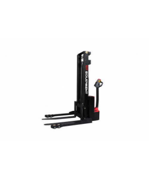 TRANSPALET INDUSTRIAL ELECTRIC CU CATARG, SARCINA 1200 KG, INALTIME DE RIDICARE 3000MM, PICIOARE EXTERIOARE PALETULUI, FURCI TIP STIVUITOR REGLABILE, ES12-25DM-3000