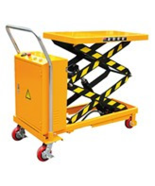 MHE-350, MASA HIDRAULICA MOBILA CU ACTIONARE ELECTRICA, CAPACITATE 350 KG, INALTIME RIDICARE 1.300 MM