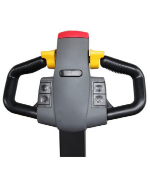 TRANSPALET INDUSTRIAL ELECTRIC CU CATARG, SARCINA 1200 KG, INALTIME DE RIDICARE 3000MM, PICIOARE EXTERIOARE PALETULUI, FURCI TIP STIVUITOR REGLABILE, ES12-25DM-3000