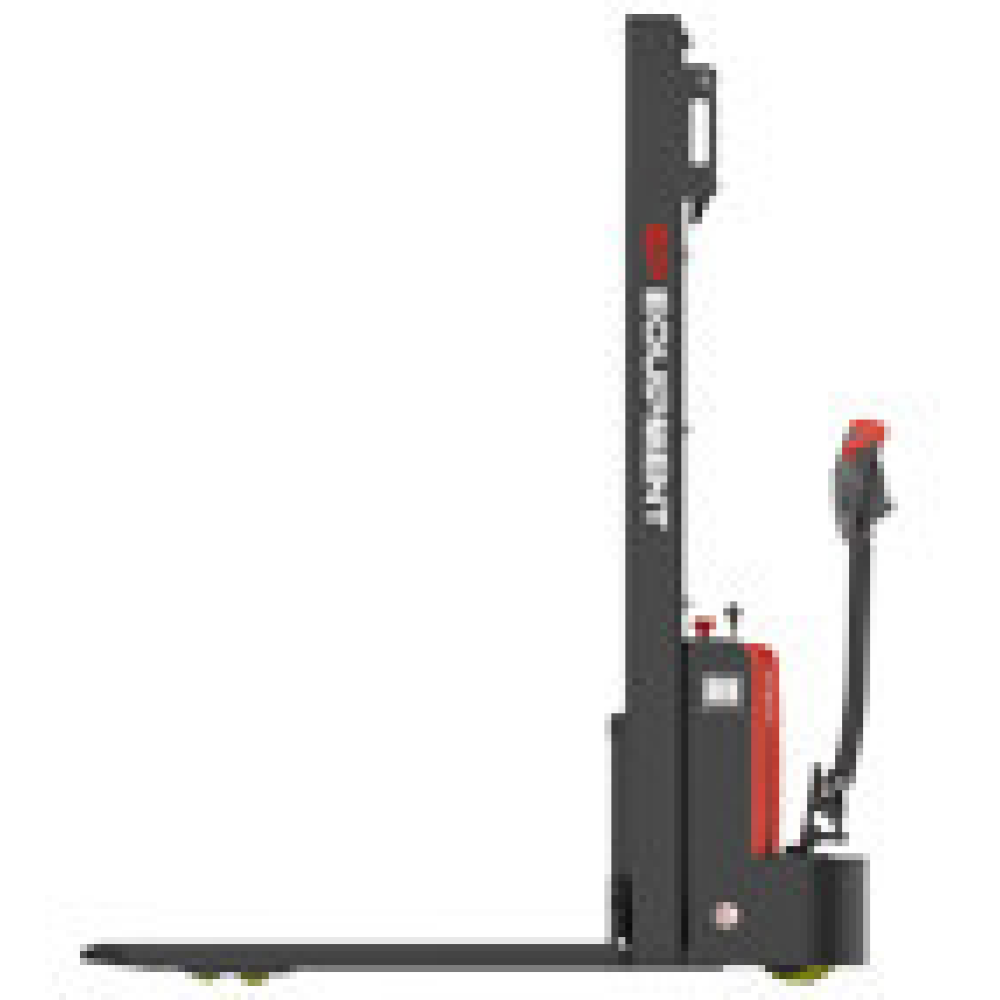 ESL 122 - 3000, TRANSPALET ELECTRIC CU CATARG MARCA "EP", ACUMULATOR LI-ION, INALTIME DE RIDICARE 2.500 MM, SARCINA MAX 1.200 KG