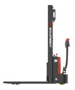 ESL 122 - 2500, TRANSPALET ELECTRIC CU CATARG MARCA "EP", ACUMULATOR LI-ION, INALTIME DE RIDICARE 2.500 MM, SARCINA MAX 1.200 KG